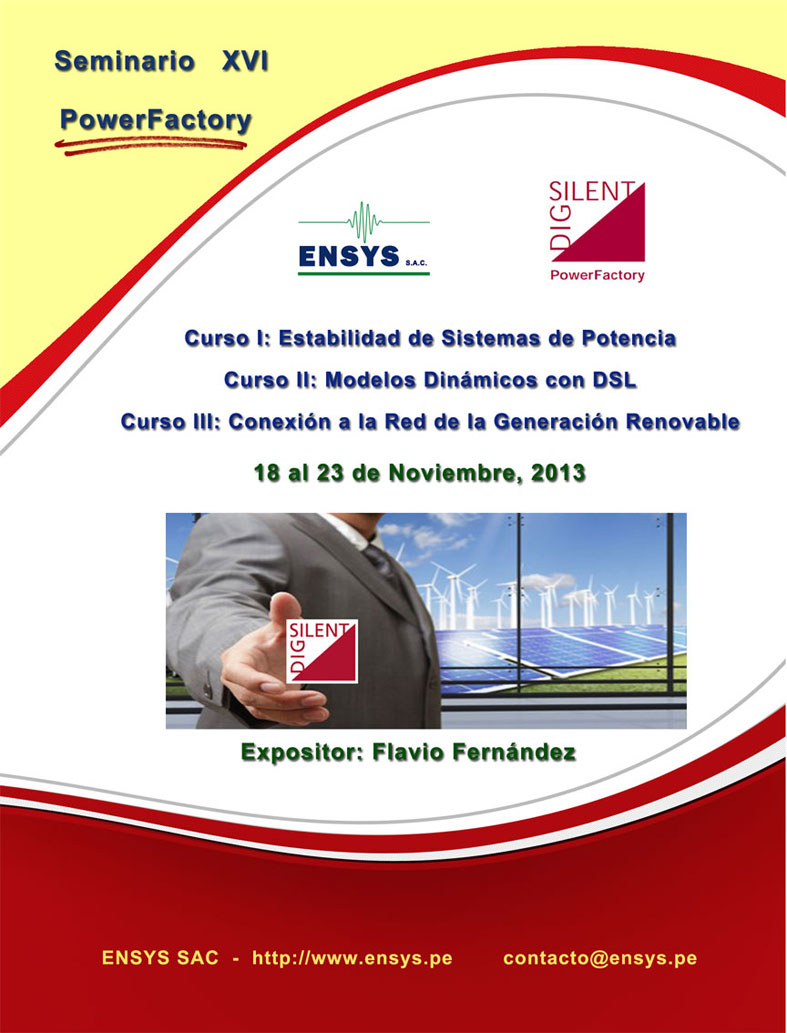 Evento DigSilent - Estabilidad, Conexion a la Red, Confiabilidad