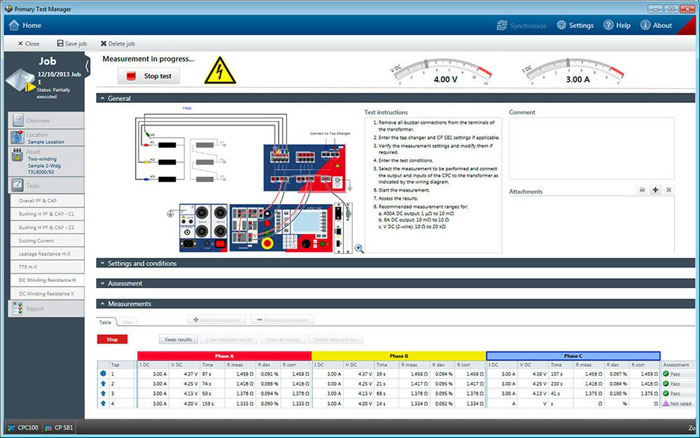 Primary Test Manager - Software para CPC 100 de OMICRON
